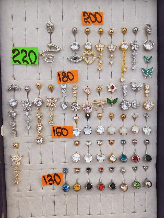 Пирсинг в пупок медсталь