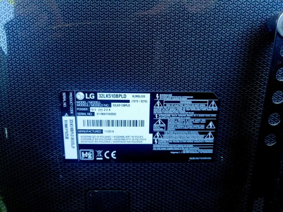 TV LG 32LK510BPLD peças