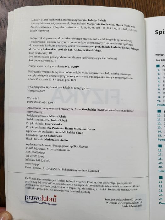 Fizyka podręcznik kl 1 liceum, technikum rozszerzony WSiP