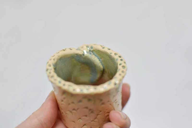 Ceramiczna obrączka do serwetki, na serwetkę, handmade