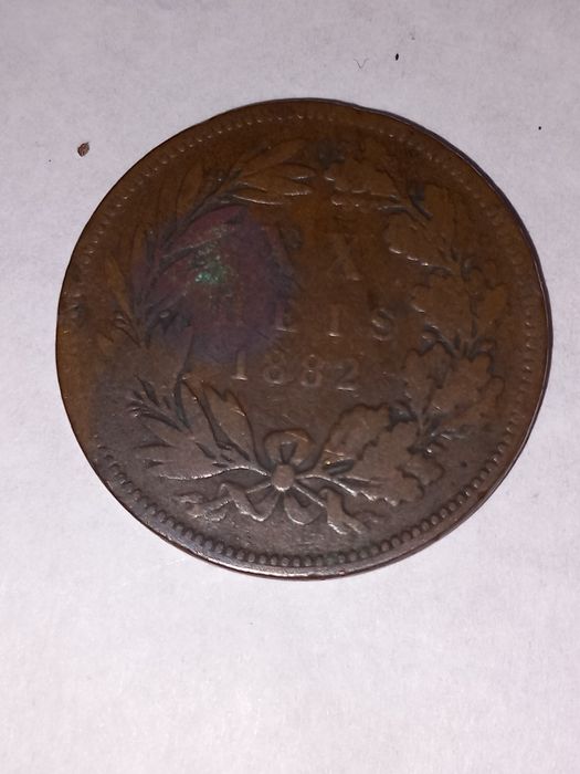 Moedas XX reis D Luis I