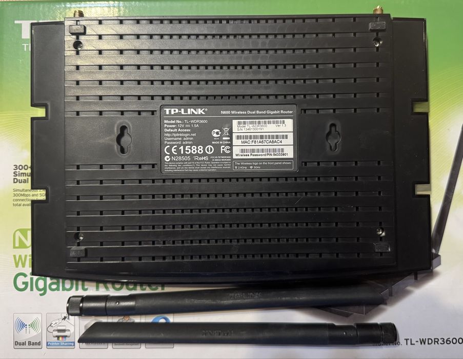 Router TP-LINK TL-WDR3600 N600 Wireles Dual Band Gigabit