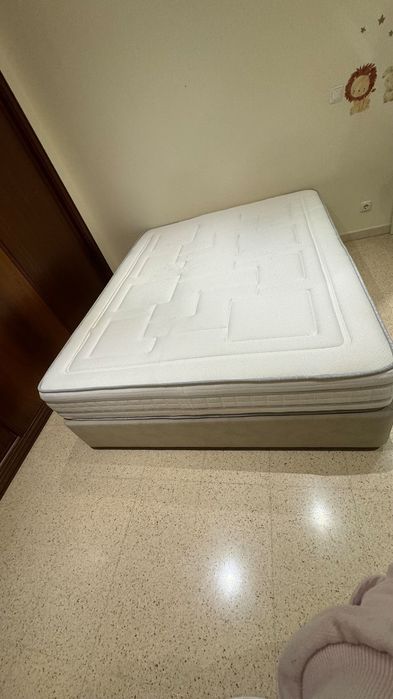 Conjunto Cama Queen 160x200 – Colchão Guru + Sommier America
