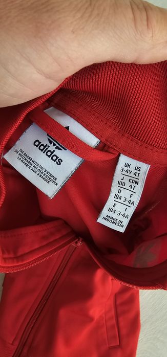 Dres adidas 104 czerwony