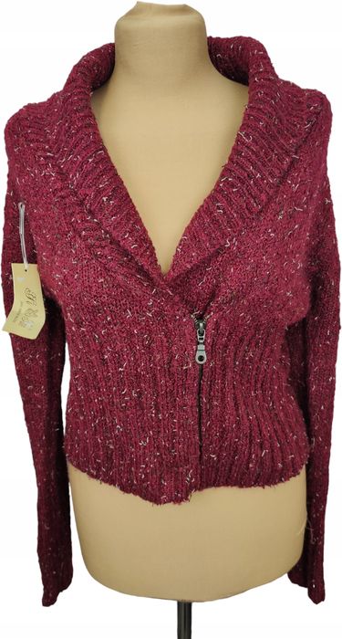 Li tan krótki sweter na zamek crop top nowy r. M/l