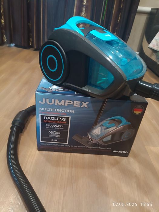 Пилосос контейнерний 3700  Jumpex-1604 / Побутовий пилосос без мішка / Пилосос потужний / Циклонний пилосос без мішка