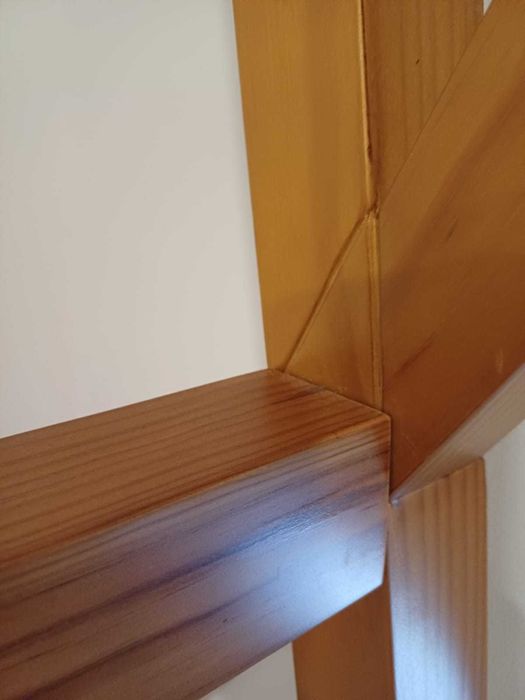 Cama montessori de tenda de índio (madeira maciça) para criança