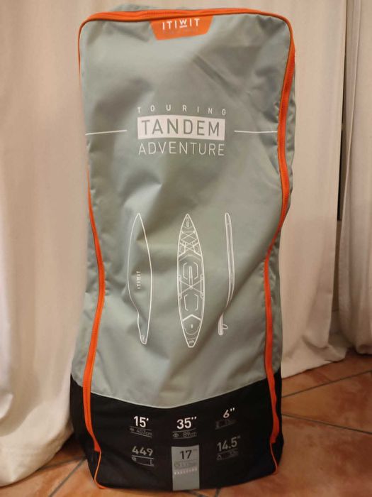Prancha de Stand up paddle insuflável ITIWI 15', Tandem para 2 pessoas