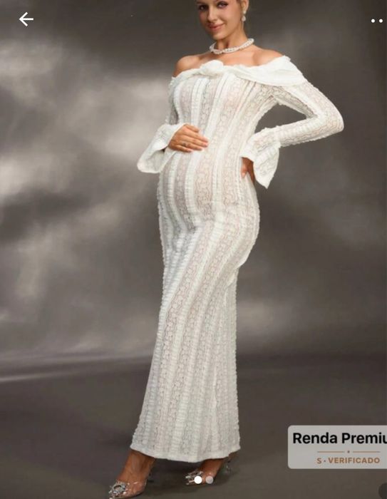 Vestido gravida sesao foto etc