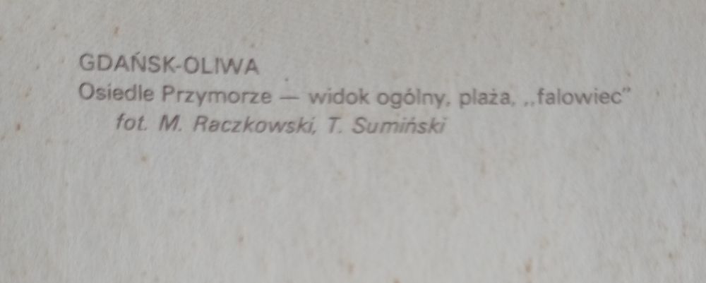 Pocztówka Gdańsk Oliwa