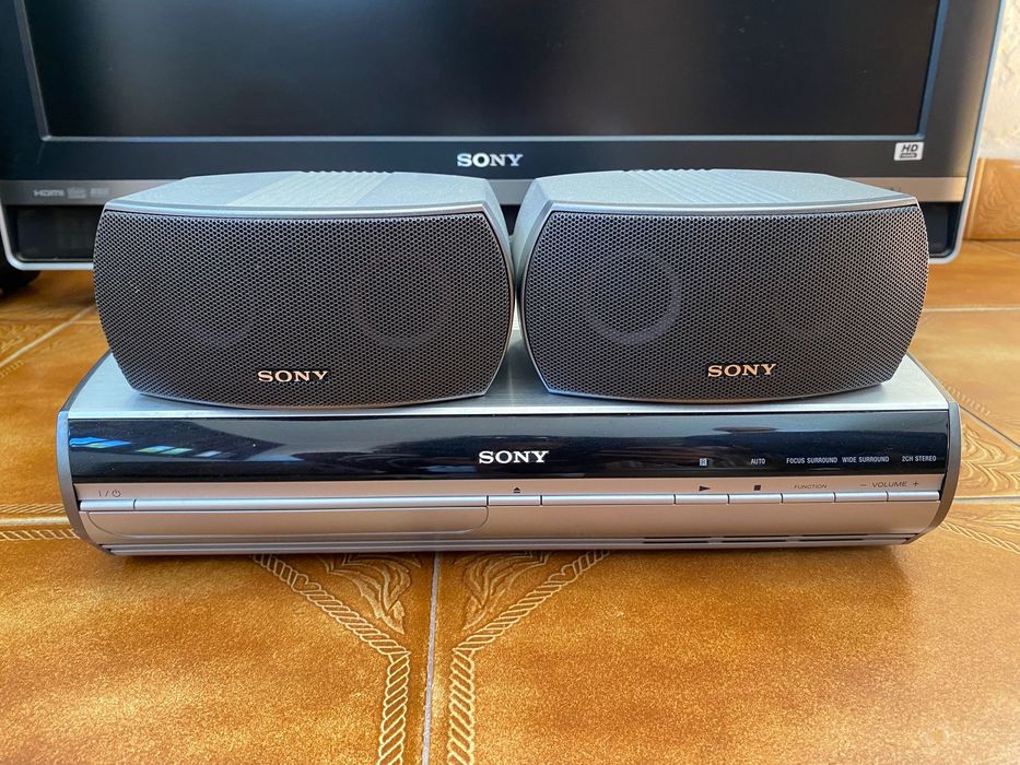 TV Sony Bravia 32” + Sistema Som Sony + DVD – Funcional