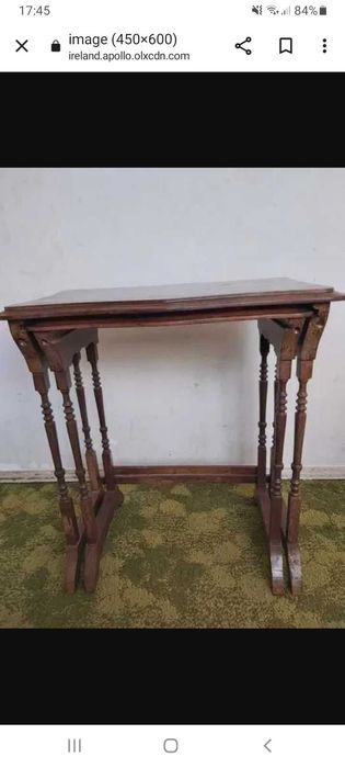 Antiguidade em mogno 2 mesas