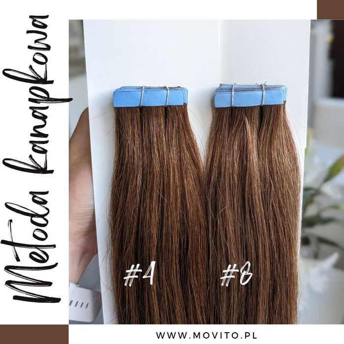 Metoda kanapkowa TAPE ON 45 cm 20 sztuk NATURALNE