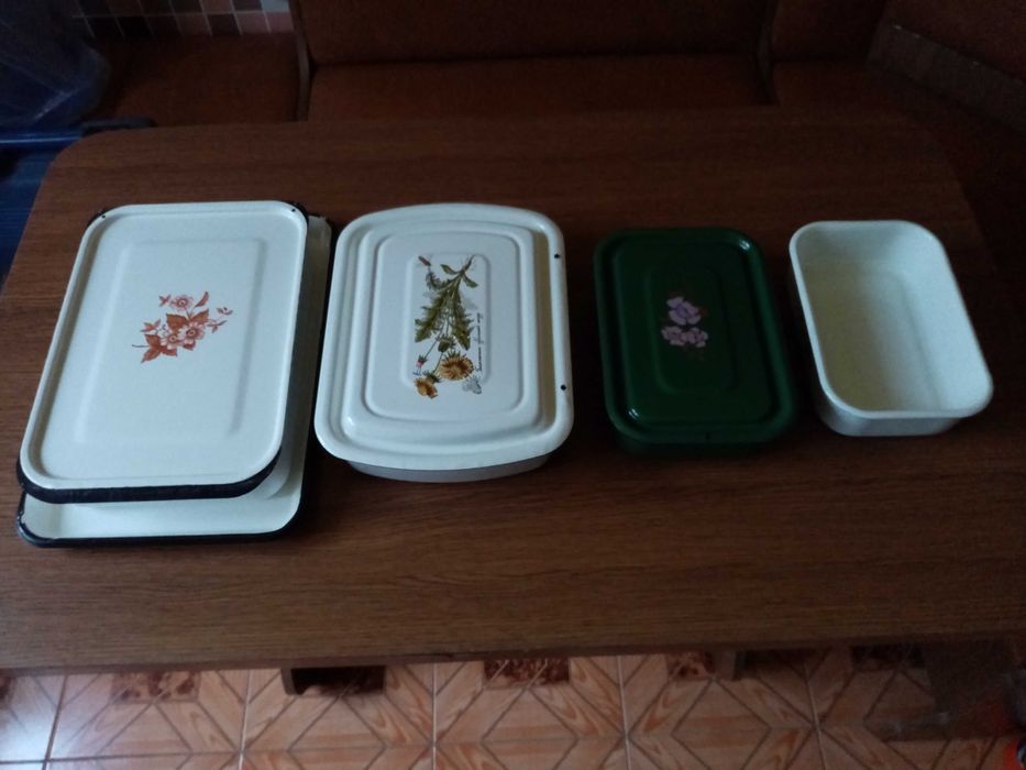 Посуда лотки металлические