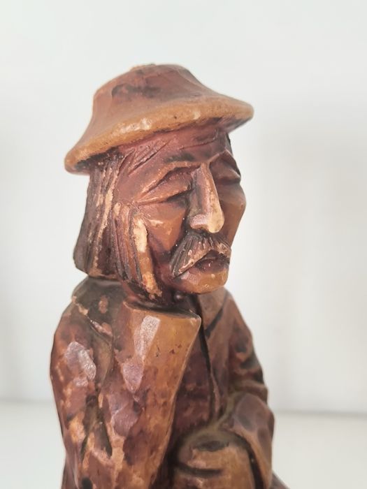 Rzeźba ludowa woskowa PRL