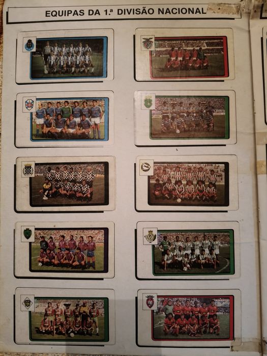 Caderneta de futebol época 1988/89