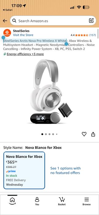 SteelSeries Arctis Nova Pro Wireless X White