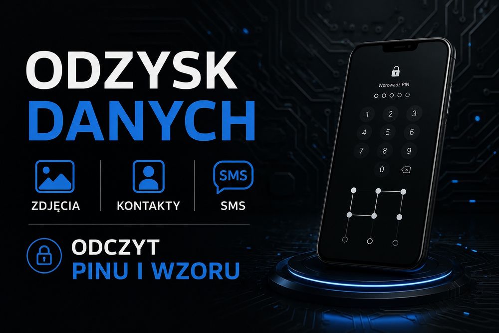 Odzysk danych z urzadzeń mobilnych. Blokady, wzór, pin
