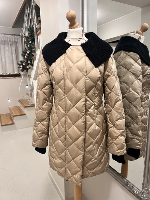 Mom me mileid płaszcz puchowy pikowany beż damski 38 M