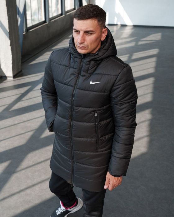 Куртка парка чоловіча зимова Nike + шапка у подарунок!