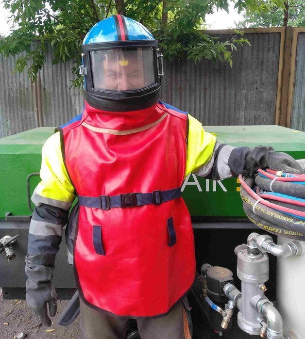 Hełm do piaskowania Panoramiczny Res4 + 5 folii Gratis NOWY