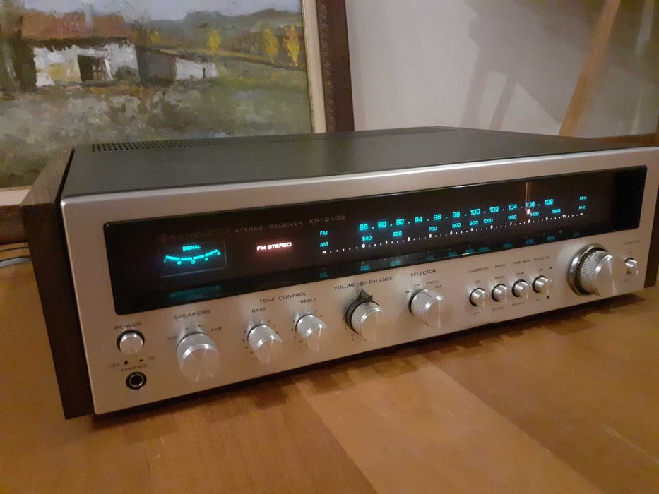 Kenwood Stereo Receiver KR-3400 -Tuner/Amplificador.