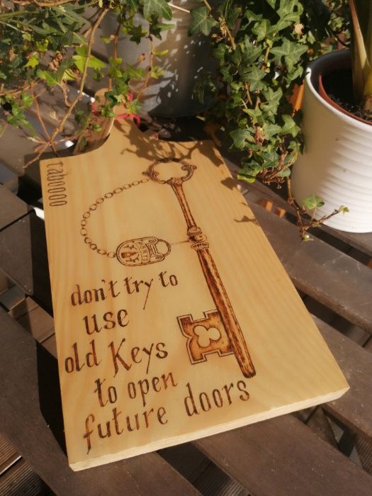 Hand-Pyrographed Kitchen Cutting Board64729600941825124