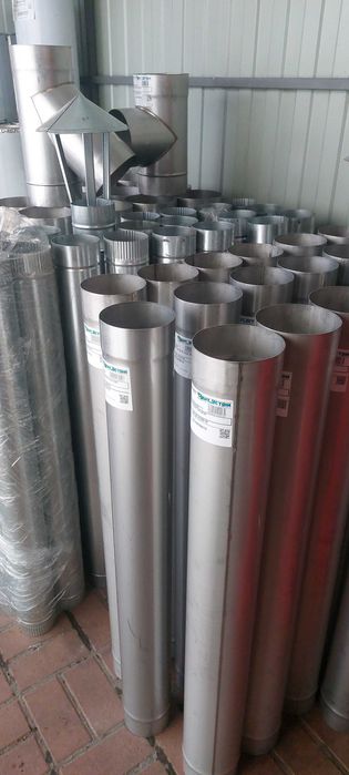 Дымоход . трубы . нержавейка 1мм  110/120 /130/ 150/160/180/