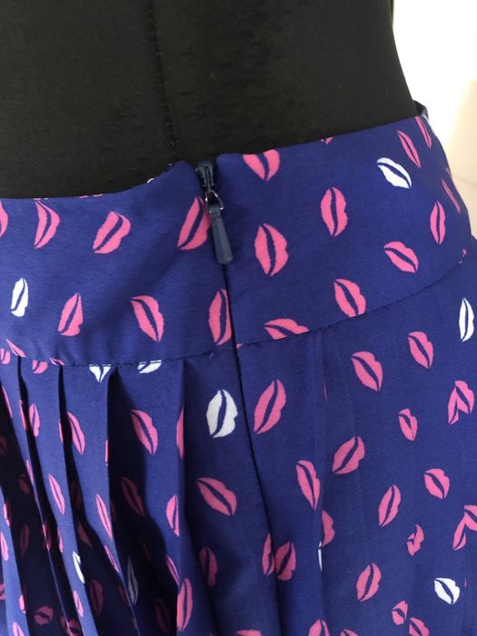 Spódniczka mini plisowana fioletowa  M