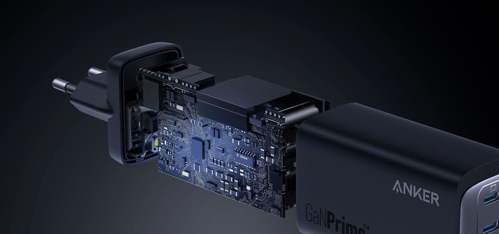 Mocna Ładowarka Sieciowa ANKER GaNPrime 737 120W USB-C/USB-A Kabel USB-C