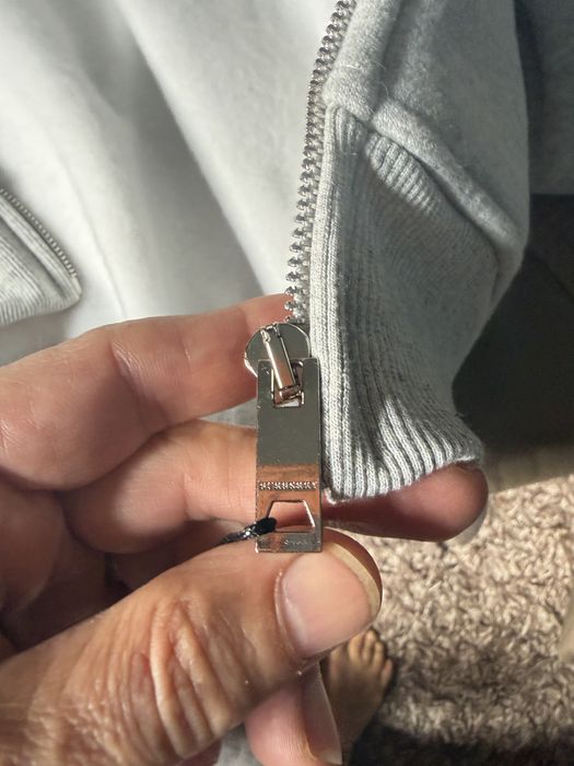 Sweat zip moletom capuz burberry