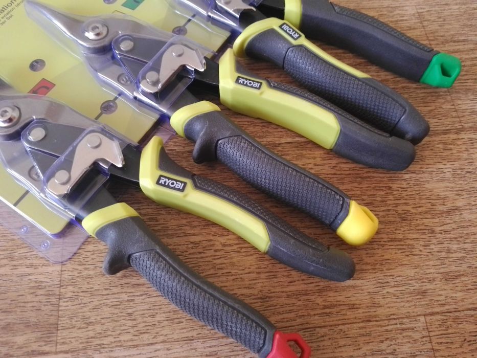 Ножиці по металу (набір 3шт) RYOBI (ліві, праві, прямі) / 5132006054