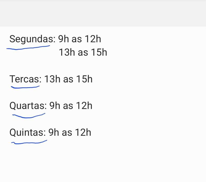 Limpeza semanal ou quinzenal