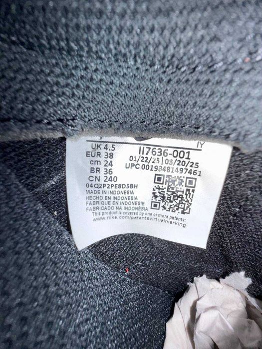ОРИГІНАЛ! Nike Dunk Low Black/Grey 38 | II7636-001