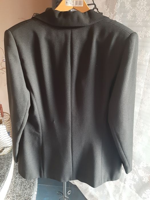 Żakiet Telimena prl czarny wady vintage stara strych kolekcja damska