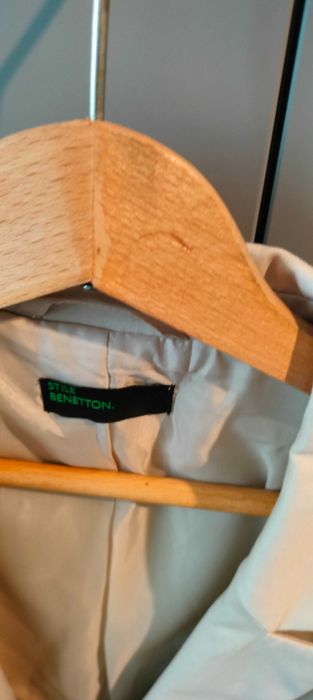 marynarka beżowa bawełna Benetton 40/42