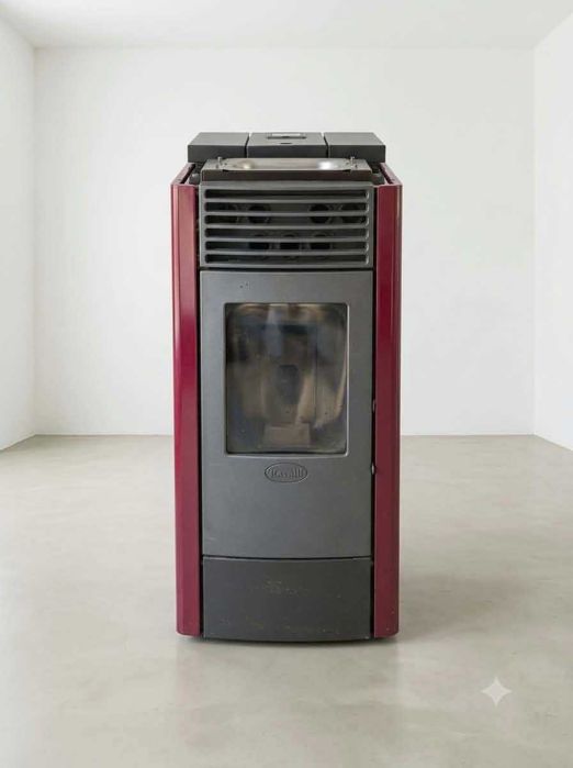 Piecyk Kominek na pellet Ravelli RC70 – 7,4 kW  Stan bardzo dobry