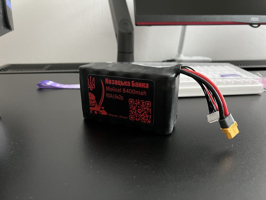 Акумуляторна батарея 6s2p Molicel 8400mah для FPV
