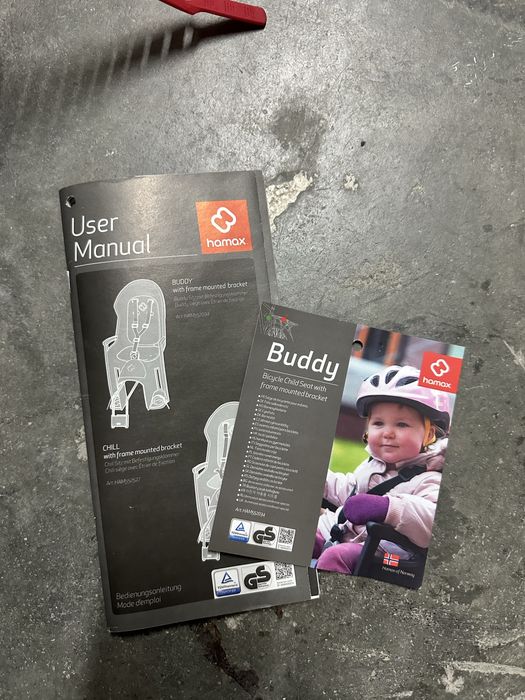 Cadeira de criança para bicicleta, marca Hamax modelo Buddy