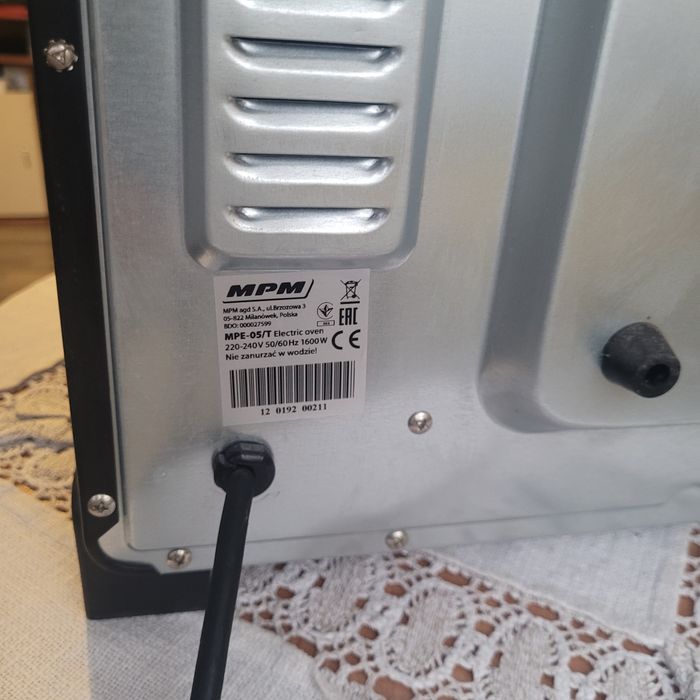 Piekarnik elektryczny MPM MPE-05/T – sprawny, dobry stan