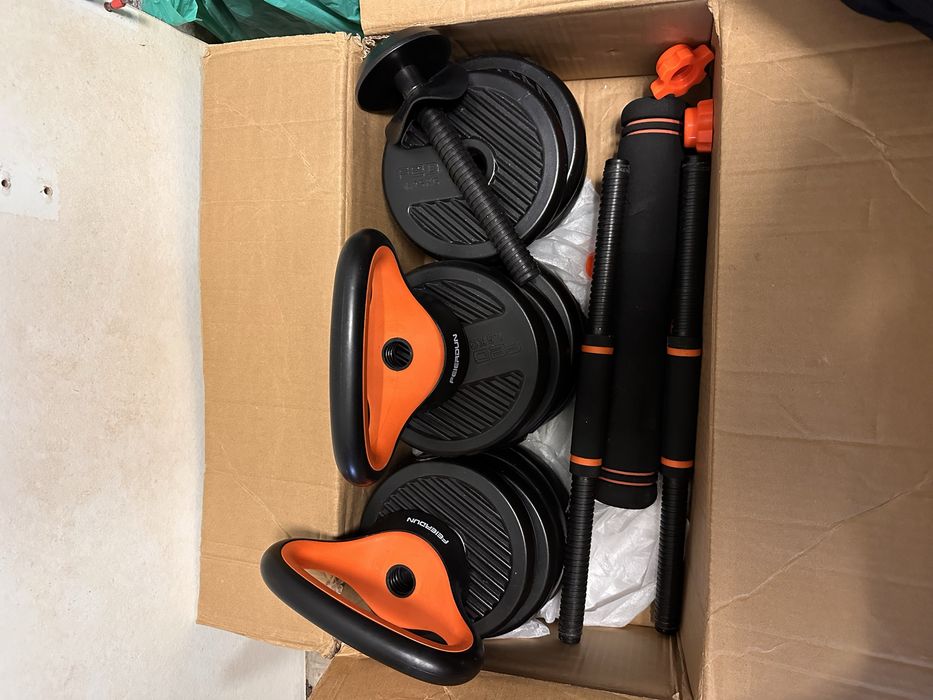 Kit de pesos ajustáveis - 20Kg