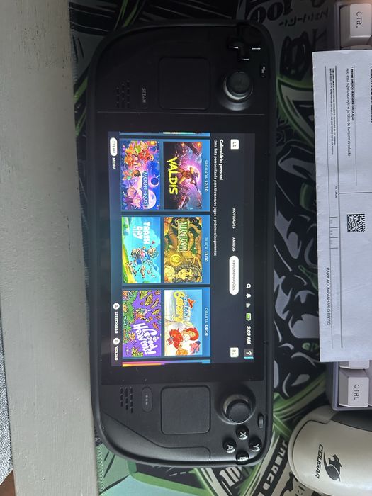 Steam deck preta nova