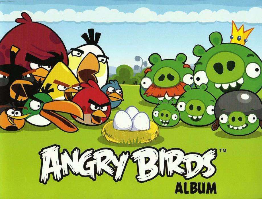 Cromos: Angry Birds; Violeta; Nutri Ventures; Hello Kitty; Popota; e +