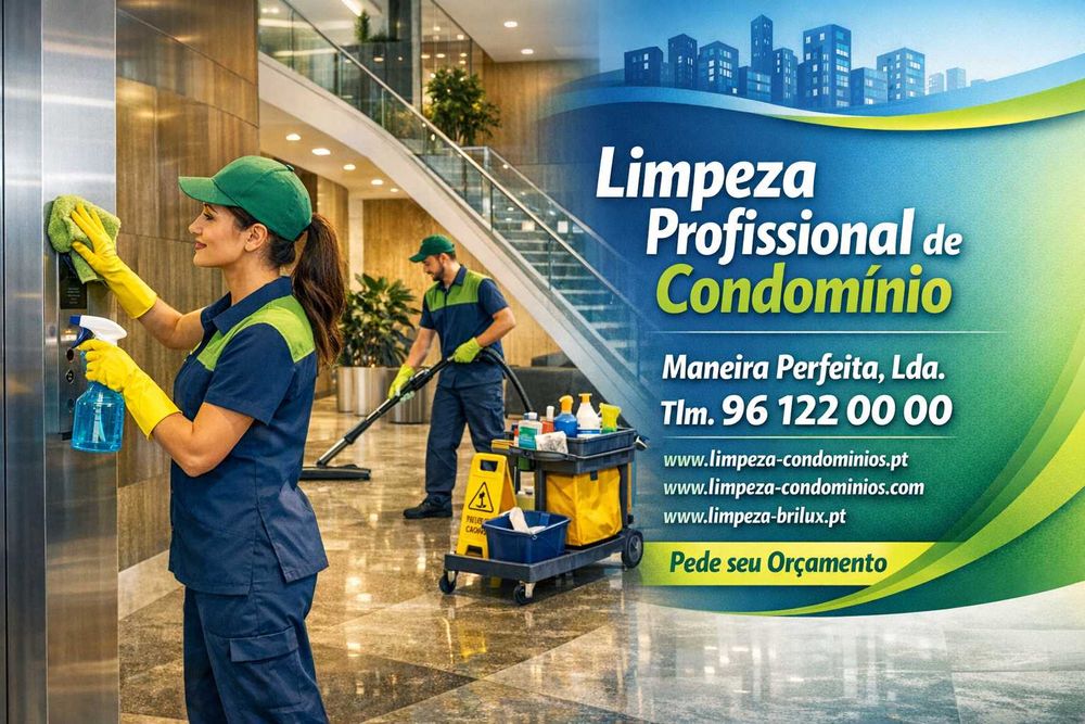 Limpeza de Condomínios! Zona de Lisboa, Odivelas, Amadora
