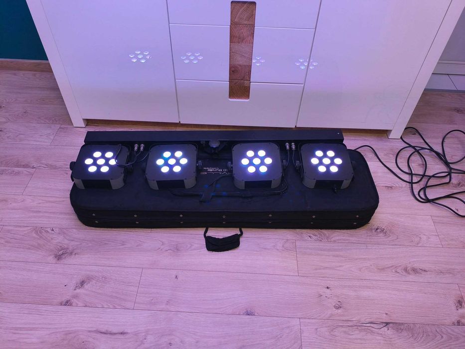 Multiefekt lampy led Stairville stage Tri led bundle +Futerał+Statyw