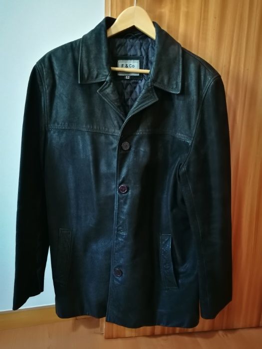 Casaco Blusão em Pele - modelo blazer