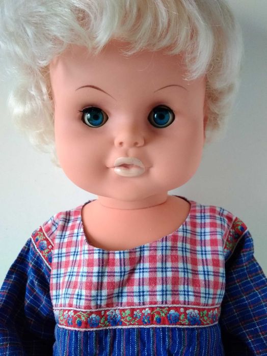 50 Лялька блондинка пластмасова гумова кукла Німеччина ГДР СРСР СССР
