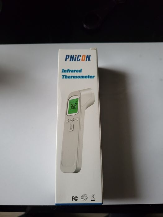 Termometr bezdotykowy na podczerwień LCD pamięć 32 pomiarów NOWY