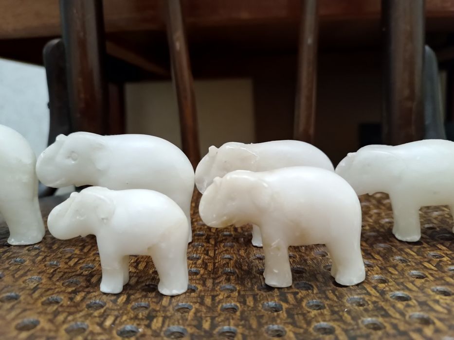 Статуэтки фигурки мраморные слоники