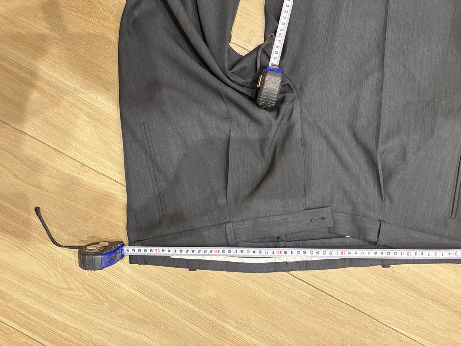 Eleganckie spodnie męskie xxxl garniturowe 182cm